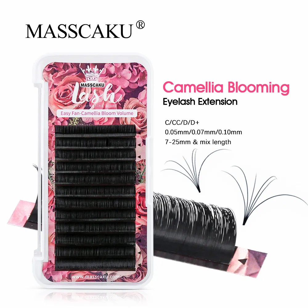 Eyelash Extension Human Hair - Накладные ресницы MASSCAKU Easy Fanning Volume