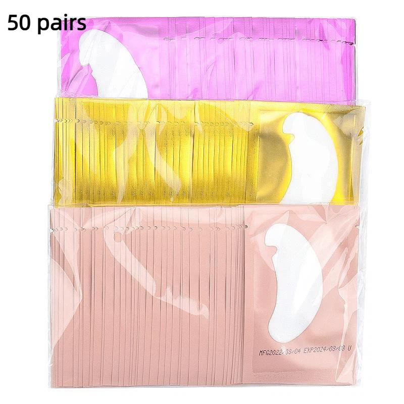 Eyelash Extension Eye Irritation - Вспомогательные патчи для наращивания ресниц, 50