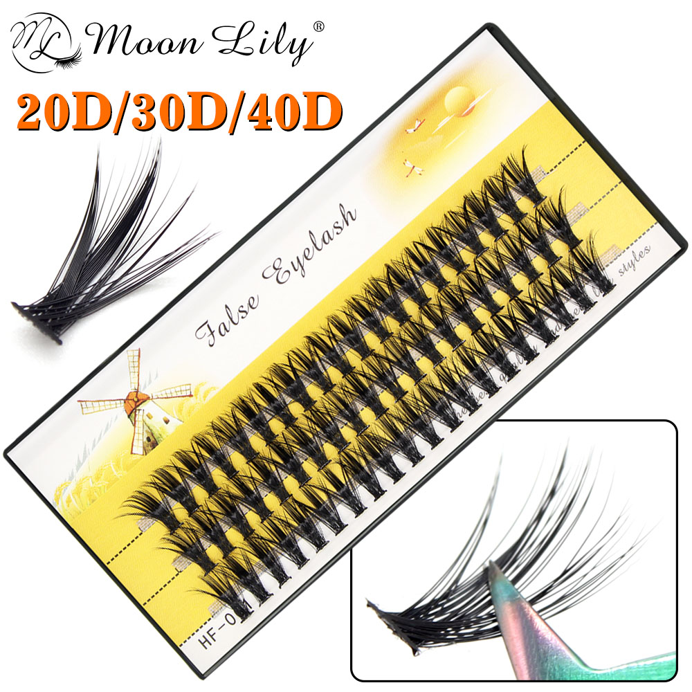 Новые 40D кластерные 60 пучков – обзор и цена Eyelash Extension Russian