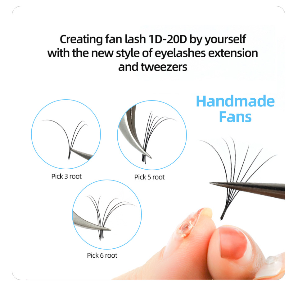 AGUUD 16-рядные длинные 16-20  – обзор и цена Eyelash Extension Human Hair