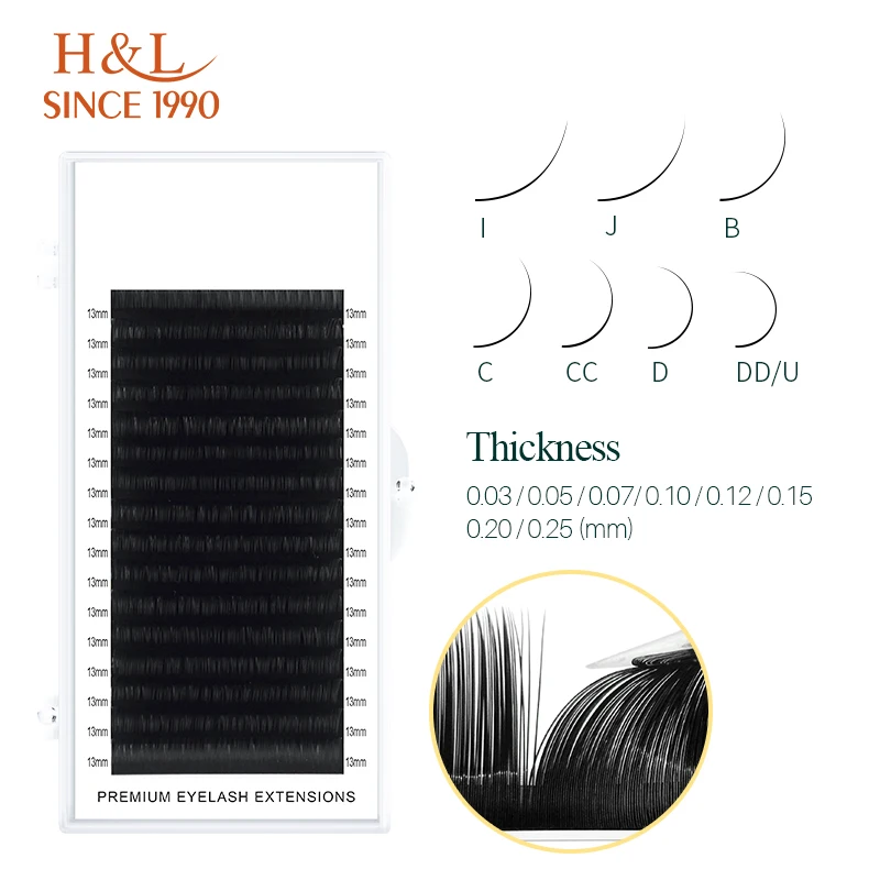 H & L SINCE 1990 16-рядные иск – обзор и цена Eyelash Extension Human Hair