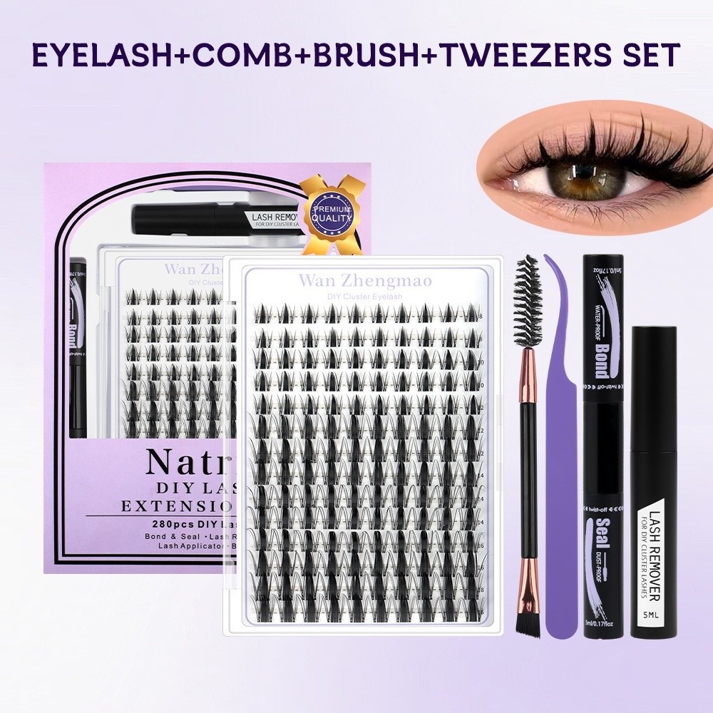 Накладные ресницы 8-18 мм для  – обзор и цена Eyelash Extension Natural Look